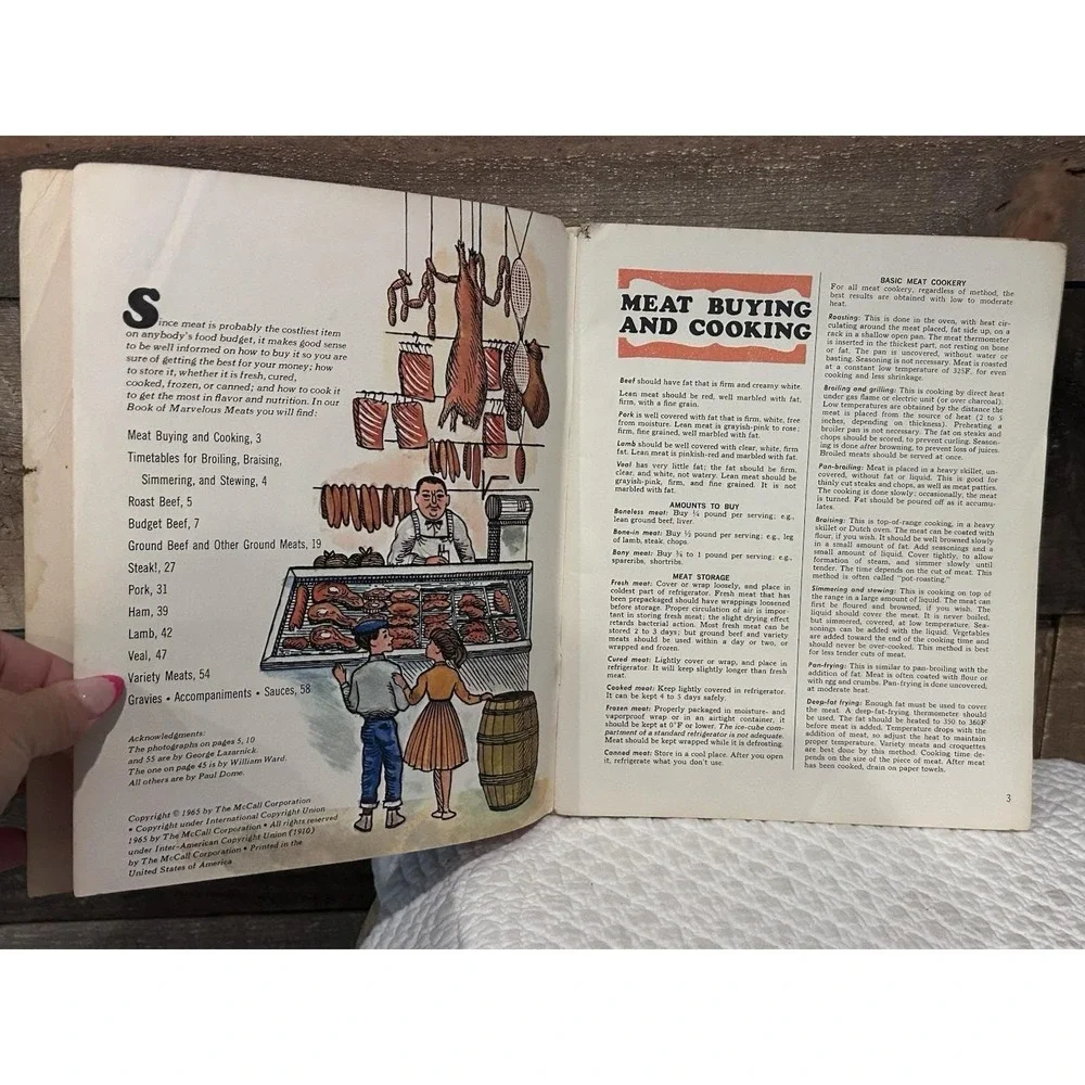 Vintage Lot of 3‎ McCall's Book of Meats Casserole Cake